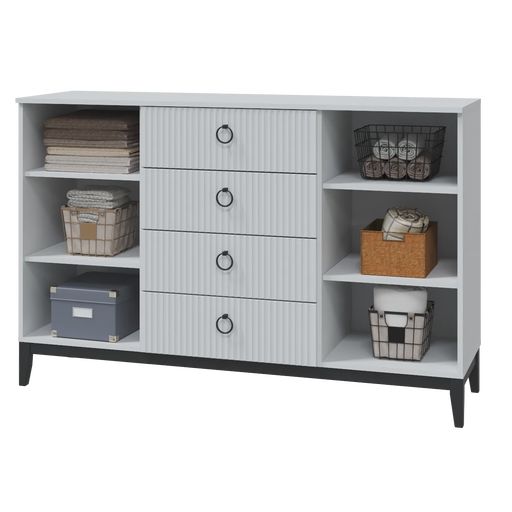 Комод «Шарлиз», 2 дверцы, 4 ящика